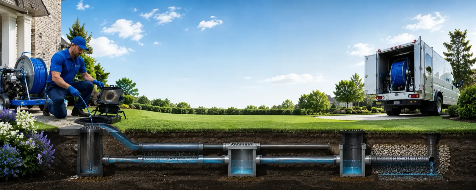 Outdoor drain cleaning information for Hoople, ND